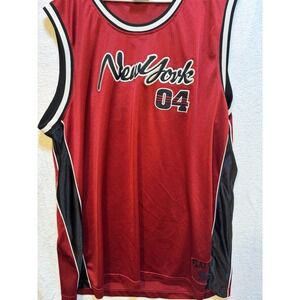 VTG PJ Mark Absolute Red Basketball Jersey Size 2xl New York 2004 Play Over Star